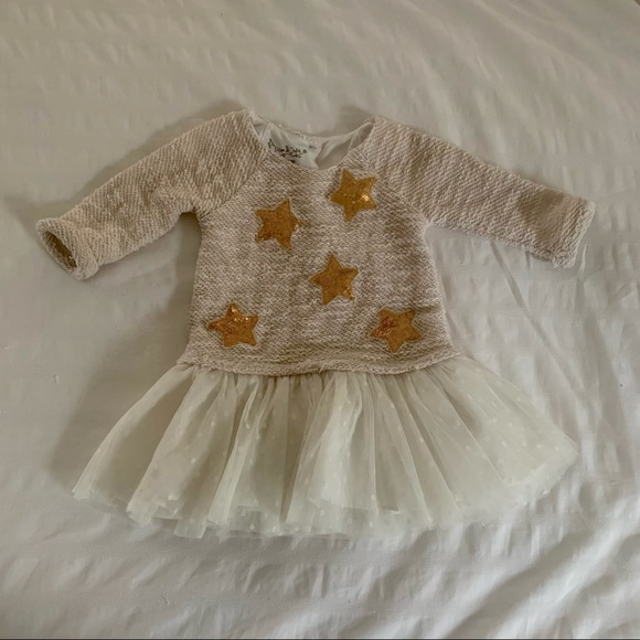 Pippa & Julie Other - Star sequin patches // knit sweater // tutu skirt
